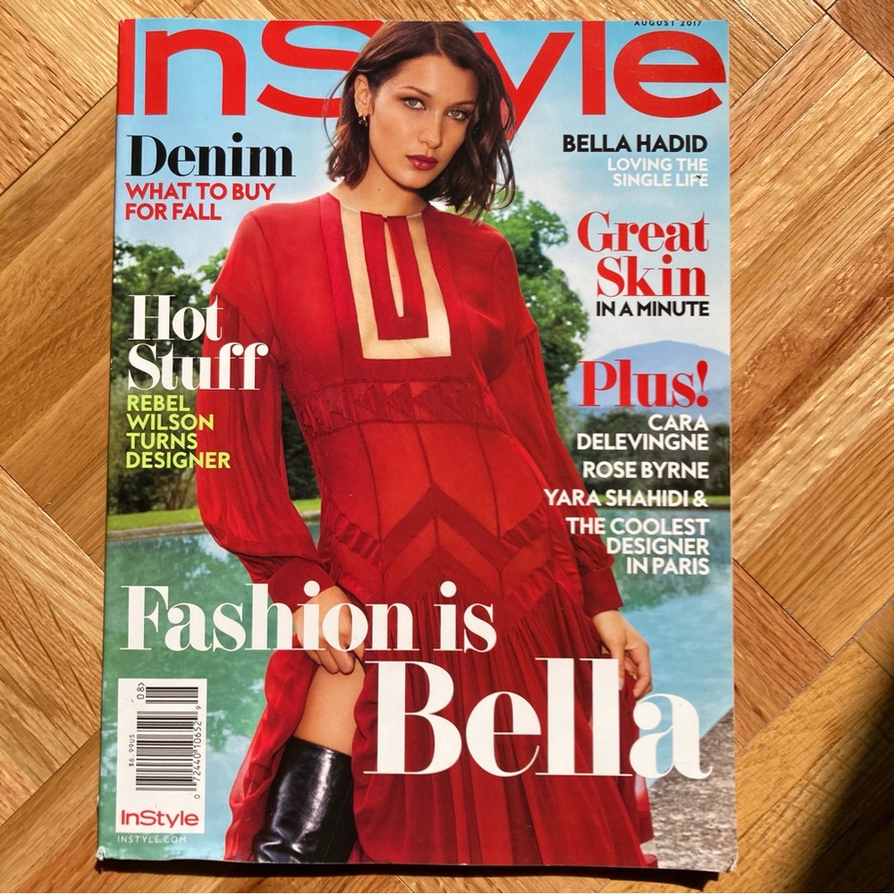 InStyle Magazine Bella Hadid August 2017 Issue
